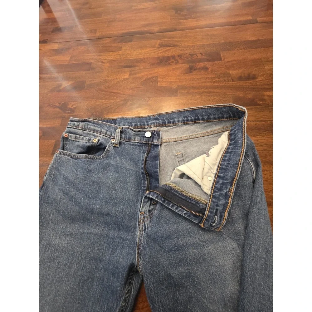 Levi's‎ 505 Men's Cotton Jeans - Light Stonewash 36×29 Y2k 90s